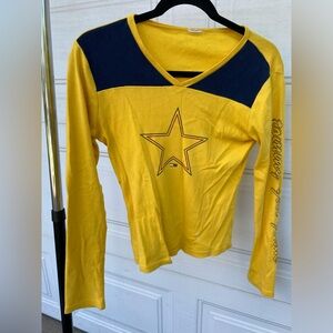 Tommy Hilfiger vintage long sleeve yellow shirt